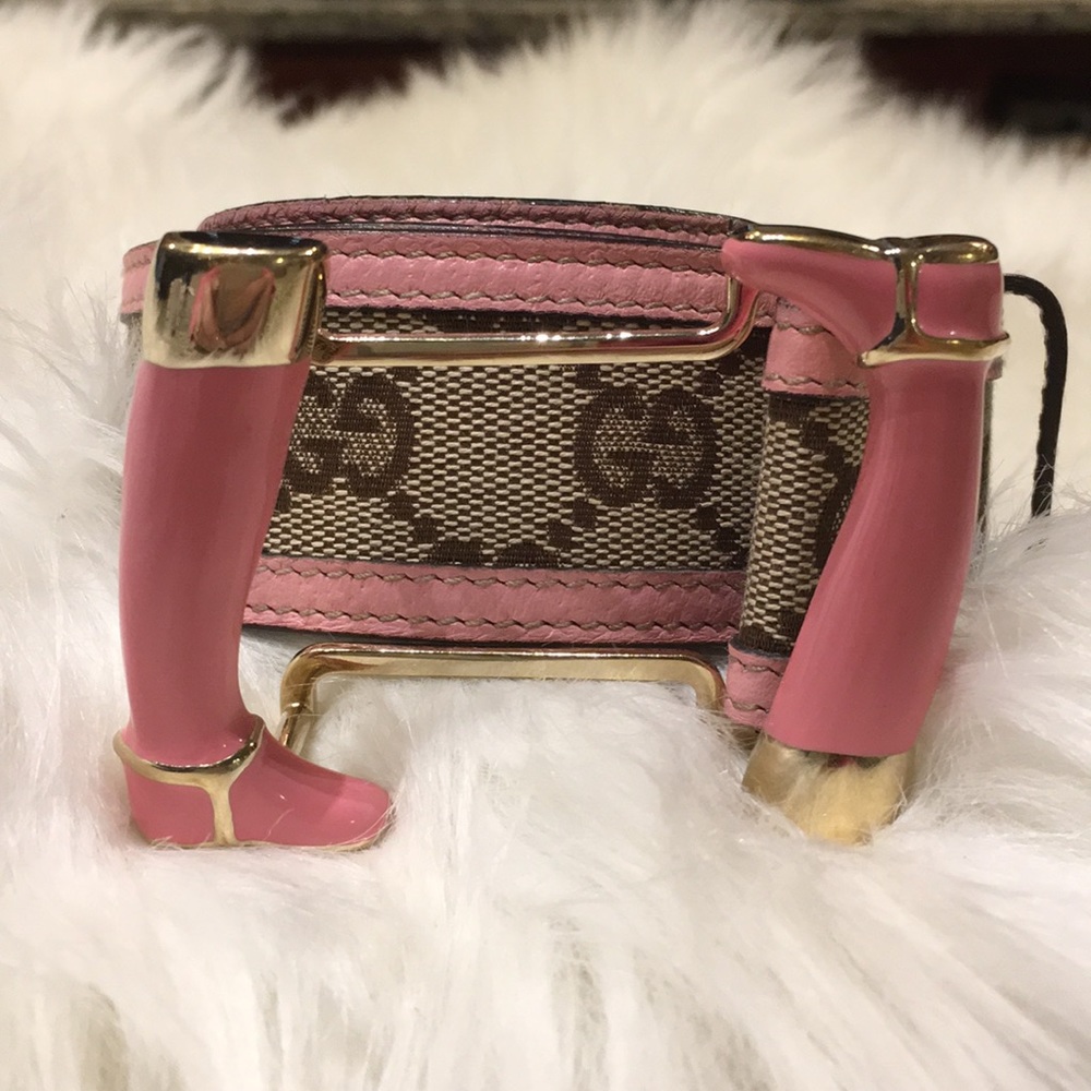 GUCCI BELT 🔥 GG With Pink Trim